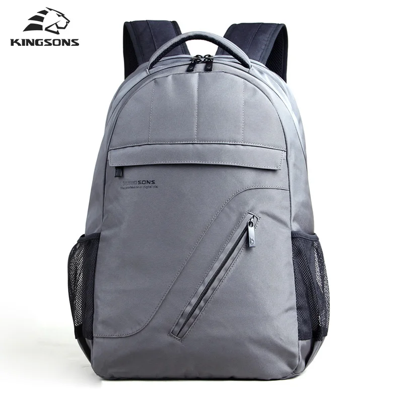 

Kingsons 16" Nylon Laptop Men Backpack Waterproof Casual Travel Laptop Backpack For Men Large Capacity School Bag Rucksack