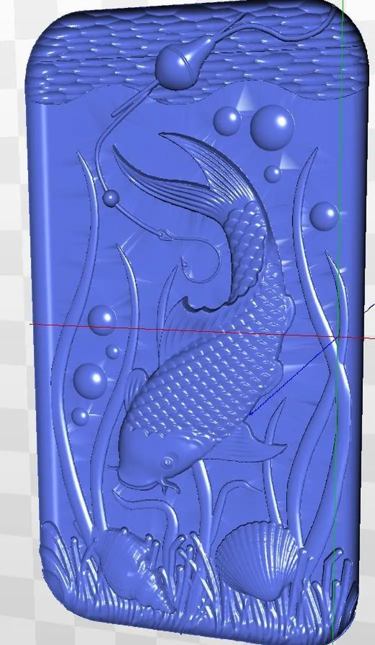 Panno_fish_1 для ЧПУ в формате STL 3d модель рельеф | Инструменты
