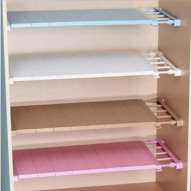 Регулируемый шкаф, органайзер для хранения полки настенные DIY кухонная стойка Экономия пространства декоративные полки для шкафа