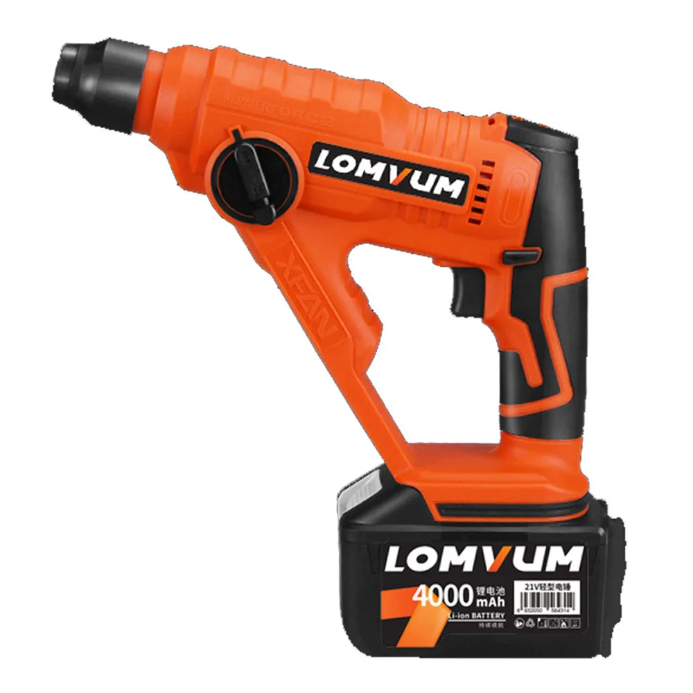 Koop Elektrische Hamer Accuboormachine Oplaadbare Schroevendraaiers Met 2 Batterijen Hand Impact Power Tools Voor Thuis Houtbewerking Beton