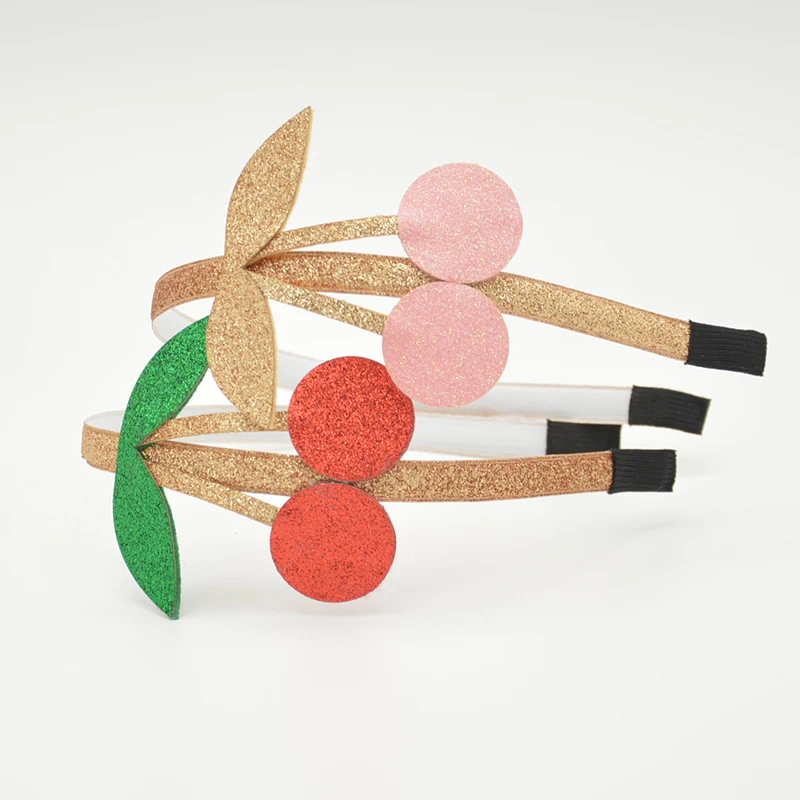 

Glitter felt hair bands hoop stars cherry hairband Princess crown headbands lovely girls hair accessories for kids hair ornament