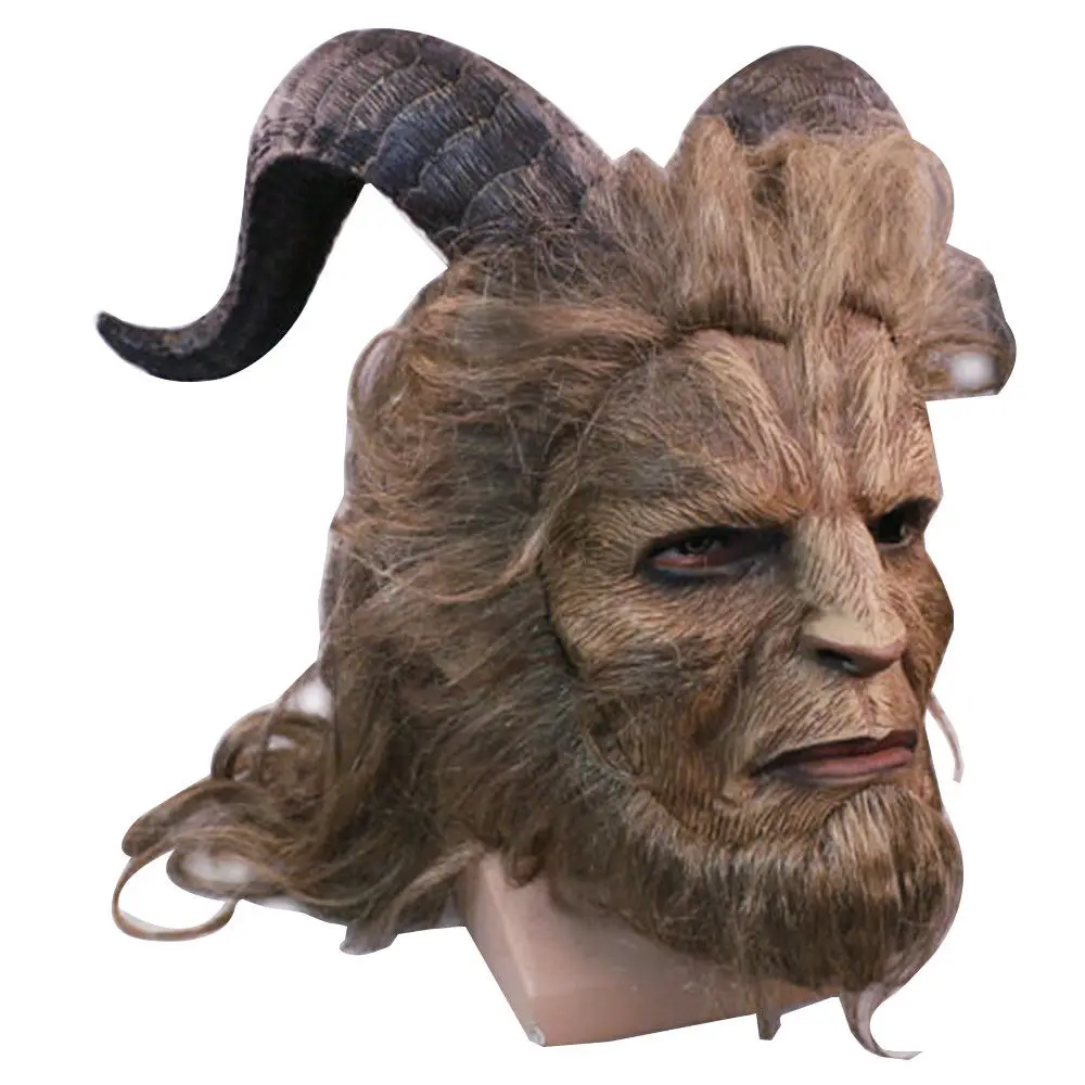 

US SHUP Beauty And The Beast Mask Prince Cosplay Horror Latex Masks Halloween