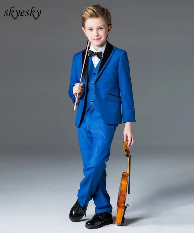 

Custom boys Suits Kids Children's Groomsman Best Man Tuxedo Prom Party 4 pcs Suits coat/jacket+pants+vest+bow tie