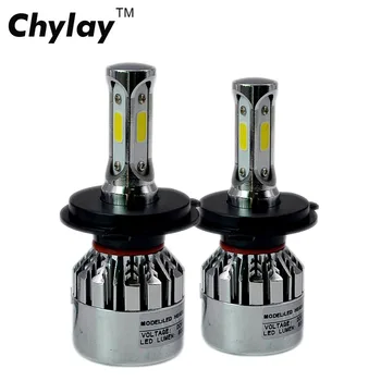 

One Pair H4 Led Headlight Bulb 72W 8000LM 9003 HB2 Auto Led Car Light High Low Beam Automobiles Fog Lamp 6500k 12V