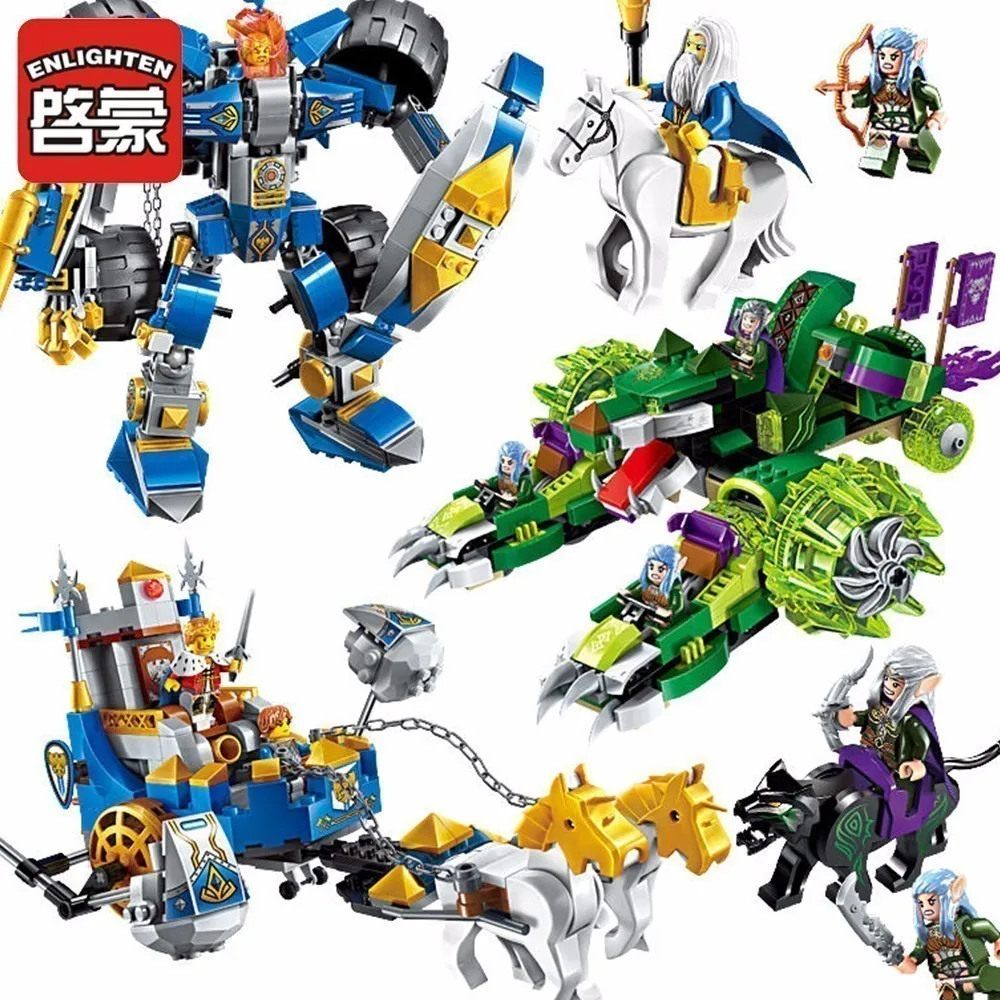 

Enlighten Glory Heros Knight man War Building Blocks Children military Toys Gifts Castle Blocks Compatible lepin