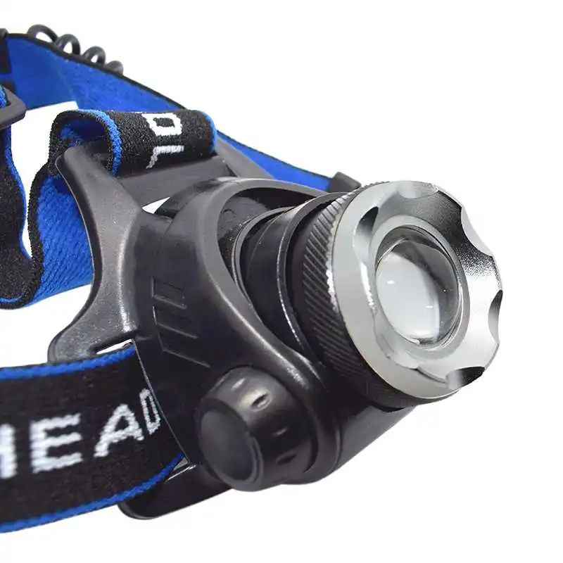High Quality Headlamp Waterproof Flashlight Head Lamp Zoom Headlight 18650 Headlamps