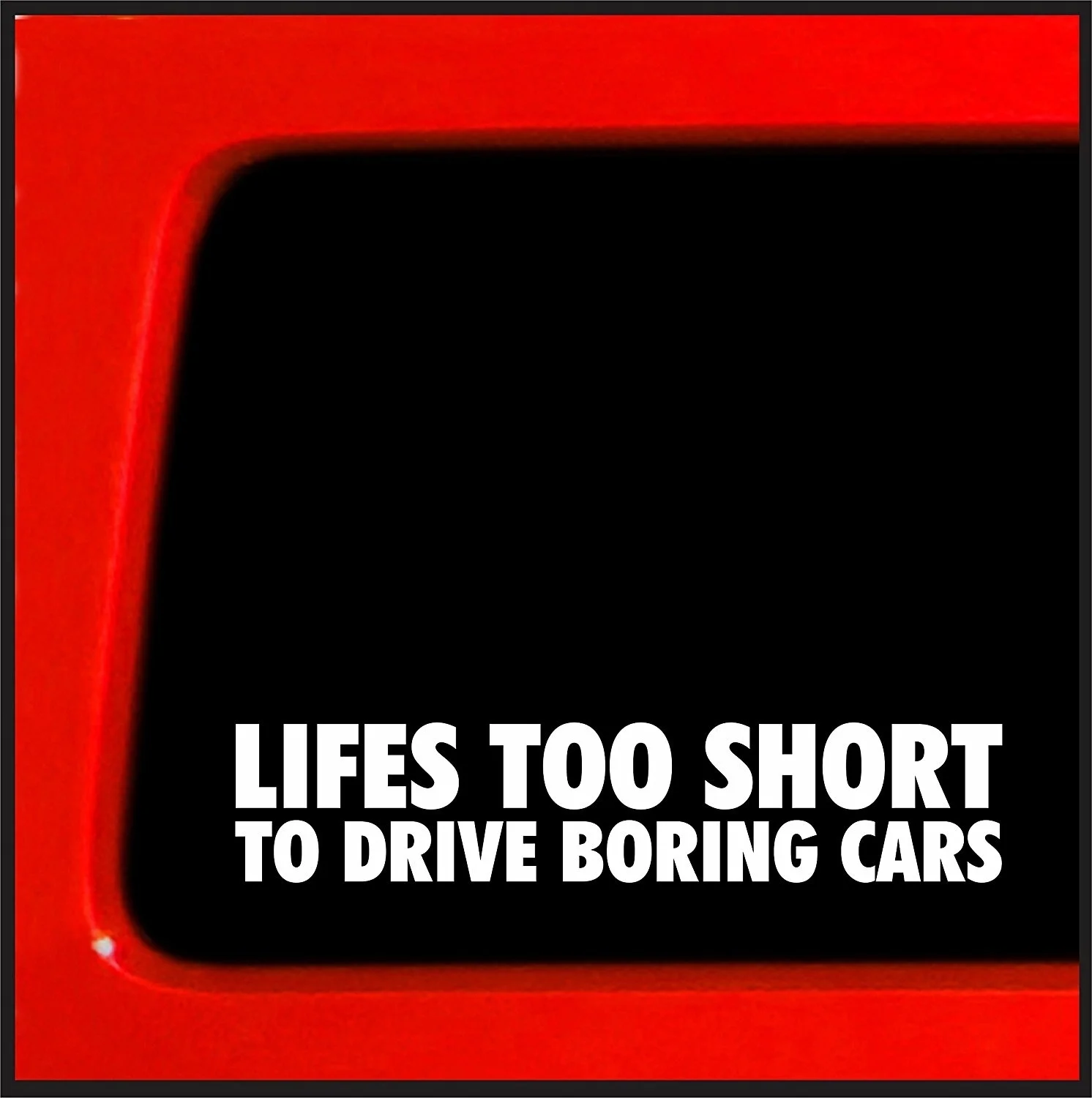 Жизни слишком короткие, чтобы водить скучно окна стикеры Наклейка Забавный снег понижен JDM Hotrod 17,5 см