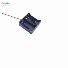 50Pcs 2xD-Type Battery Case Holder Socket Wire Junction Box With 15cm Wires