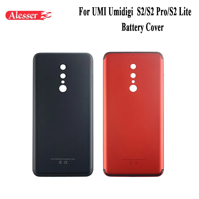 

Alesser For UMI Umidigi S2 S2 Pro S2 Lite Battery Cover With Heat Dissipation Replacement Slim Protective Battery Cover Case