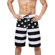 Новые мужские пляжные шорты для плавания, Шорты для плавания, короткие штаны, купальный костюм, одежда для плавания, купальный костюм, Мужская пляжная одежда с принтом флага