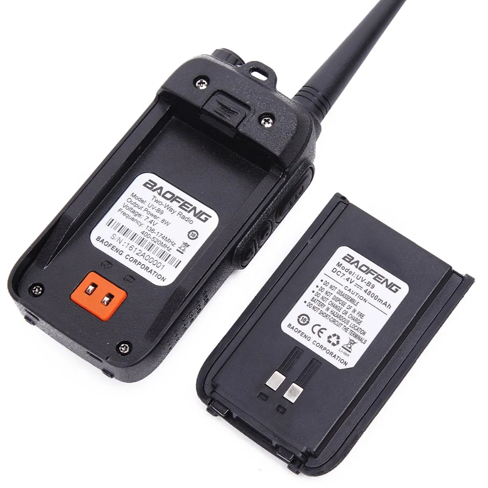 BAOFENG UV B9 8 Вт мощная рация 10 км дальний радиус действия cb radio comunicador наружная