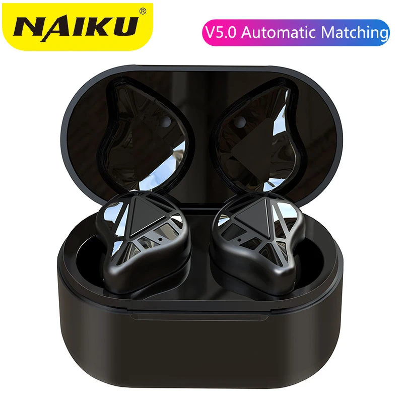 

NAIKU T8 Wireless Headsets V5.0 In Ear Earbuds Mini Bluetooth Earphone Stereo 3D Sound Double HD Mic Handfree for iPhone Xiaomi
