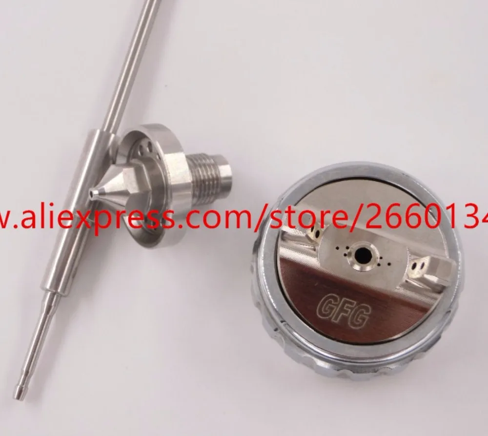 Wholesale and retail HVLP 1.3/1.4/1.8mm Needle Nozzle Flow cap Apply to GFG PRO TT spray gun Оптово розничная 1.3 / 1.4 1.8mm Игла