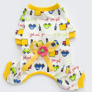 

Cute Animal Printing Dog Pajamas Soft Warm Cozy Pets Cat Puppy Sleeping Jumpsuits Romper Clothes