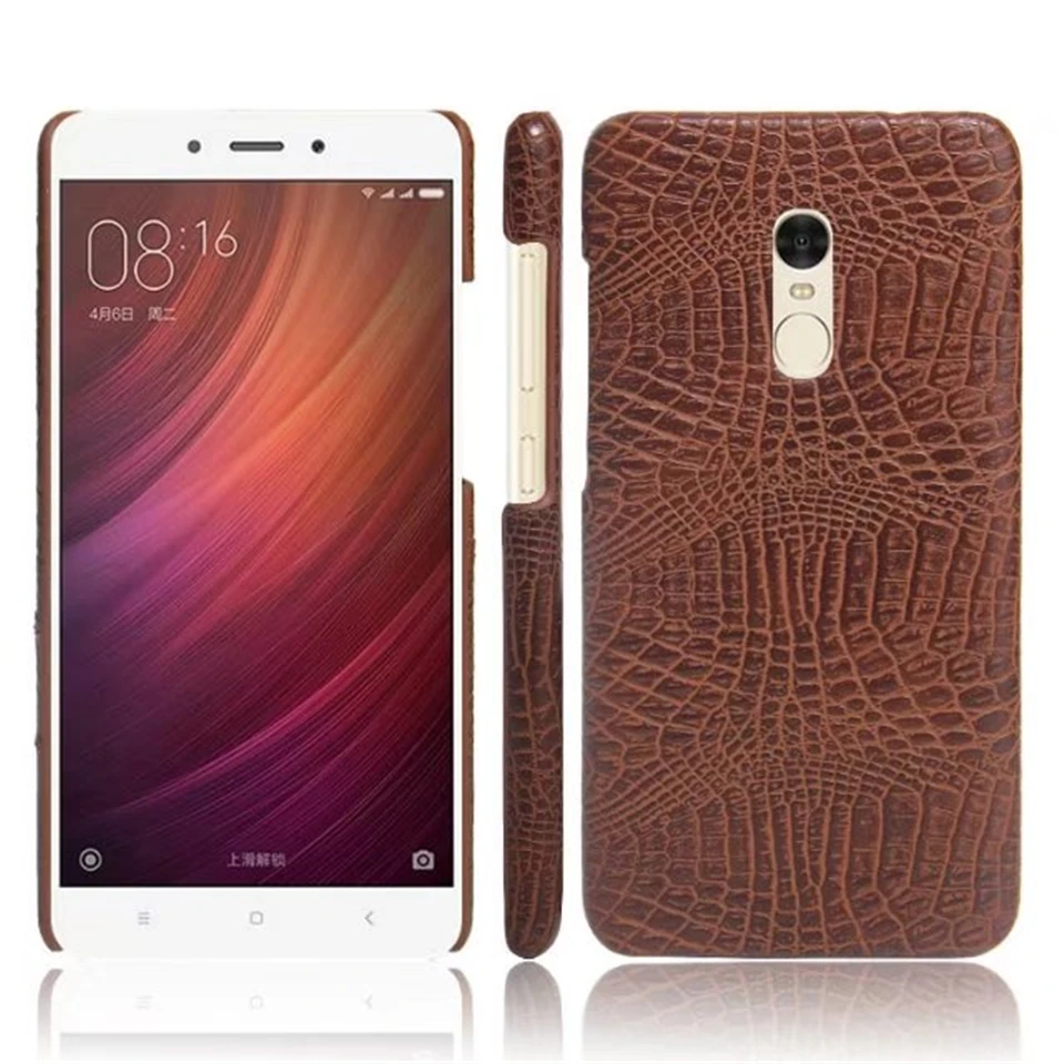 

Luxury Crocodile Snake Print Leather Case For XiaoMi RedMi Note 3s 4A 4X 3 4 5A iphone SE 5s 6 6s 7 8 Plus Hard Back Phone Cases