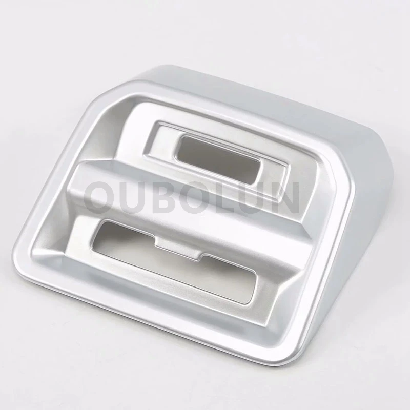 OUBOLUN для Volkswagen Tiguan MK2 подлокотник для заднего сиденья USB Зарядное устройство рамки Стикеры для обклейки автомобиля аксессуары для интерьера из АБС-пластика - Название цвета: SLIVER
