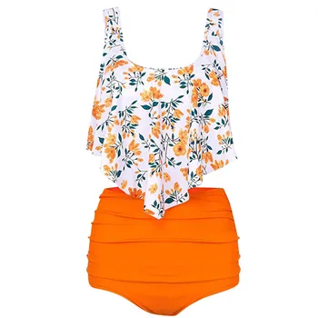 

Women Bikinis Swimwear Swimsuit Sexy Two Piece Tankini Swimsuits Retro Bathing Suit Plus Size Swimwear female beach wear 6.12