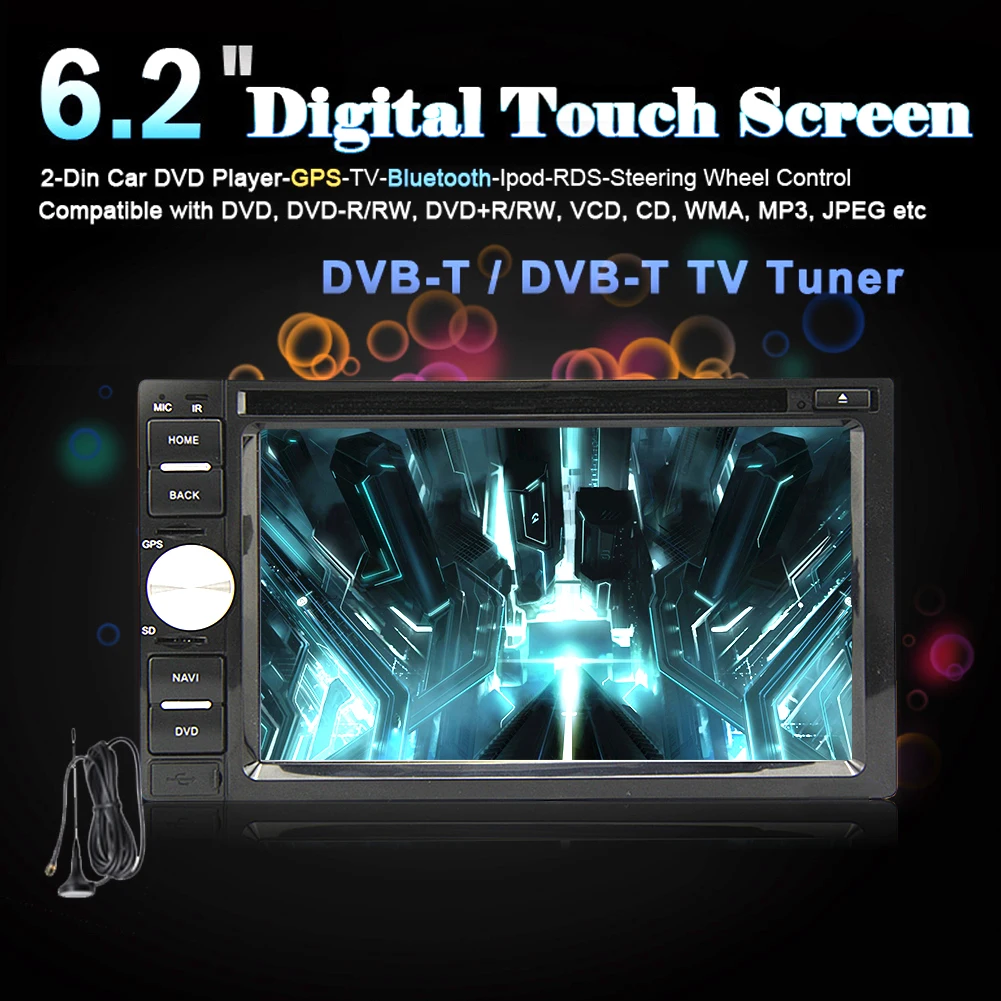 Discount MP4 GPS Map Car DVD EQ In Deck TV Sub Stereo PC Auto Radio Video Logo AMP FM AM MP3 Autoradio iPod CD USB System 10