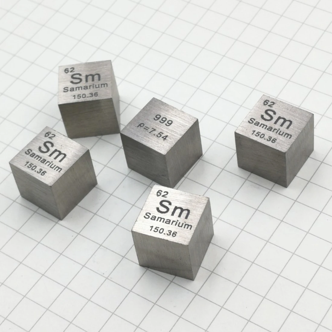 10x10x10 мм металлический Samarium Cube редкоземельные элементы Периодическая таблица