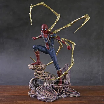 

Marvel Avengers Infinity War Iron Spiderman Statue PVC Action Figure Collectible Model Toy