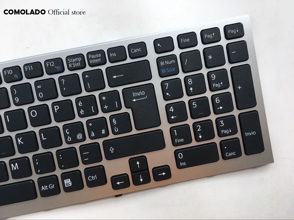 IT Italian Keyboard for Sony Vaio VPC-F VPC-F119FC VPC-F11 F12 F13 Series sliver frame Laptop keyboard IT layout (2)