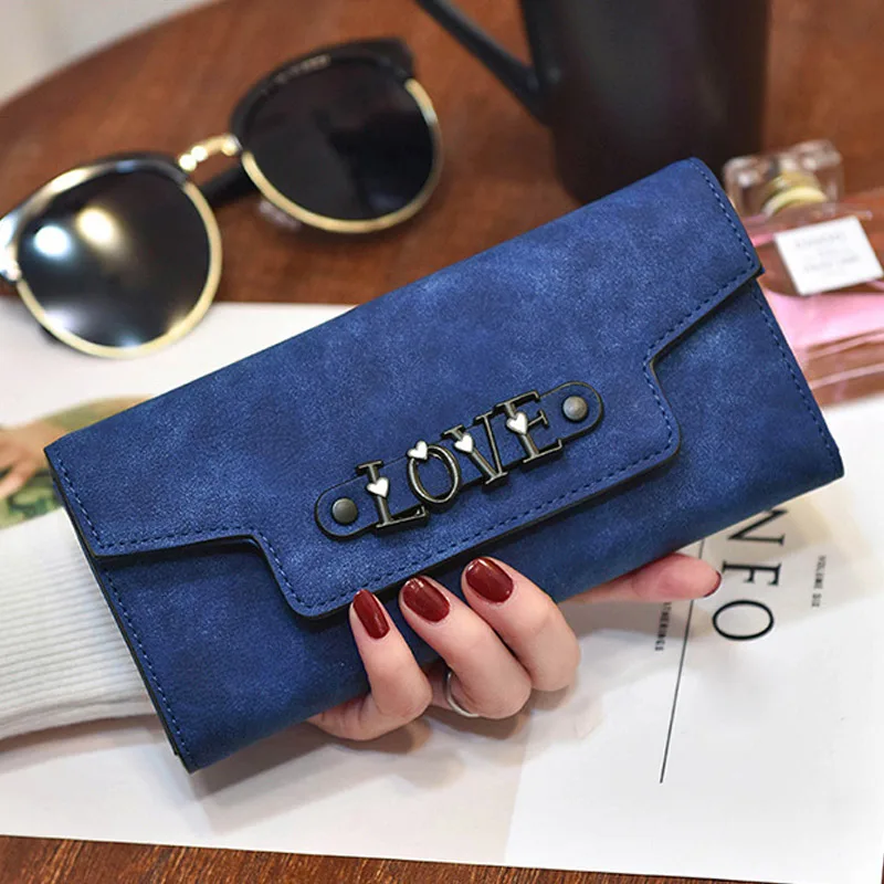 

Bags For Women 2019 Wallet Purse Long Design PU Leather Love Fashion Durable for Money Cards WML99