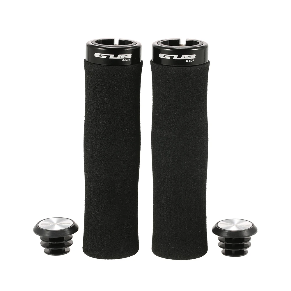 

Anti-slip MTB Handlebar Locking Grips Bike Handlebar Hand Grips For Bicycle Steering Wheel Covers With End Plugs Caps 1 Pair