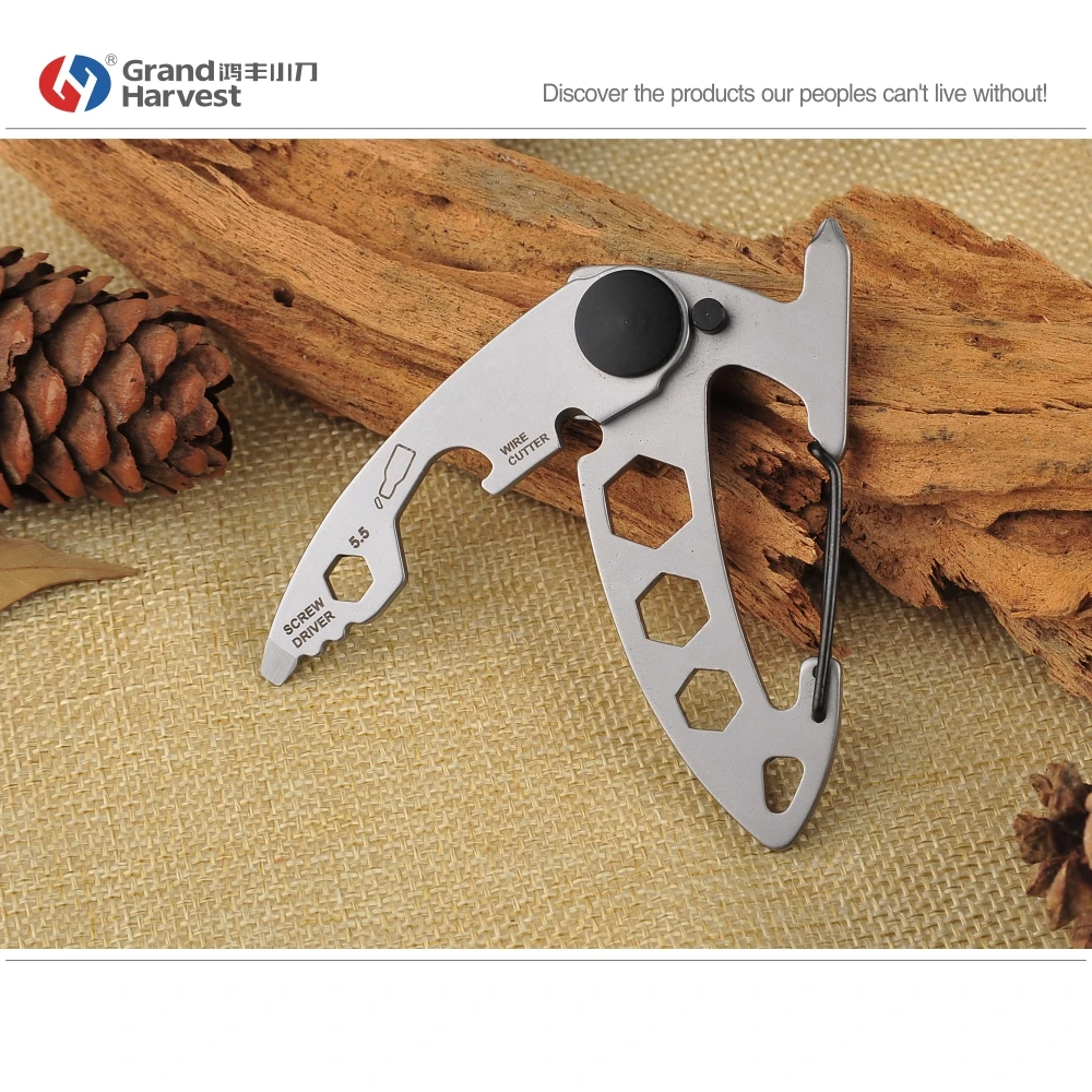 Mini EDC Pocket Tool Keychain Gear Multi Outdoor Tools Camping Hiking