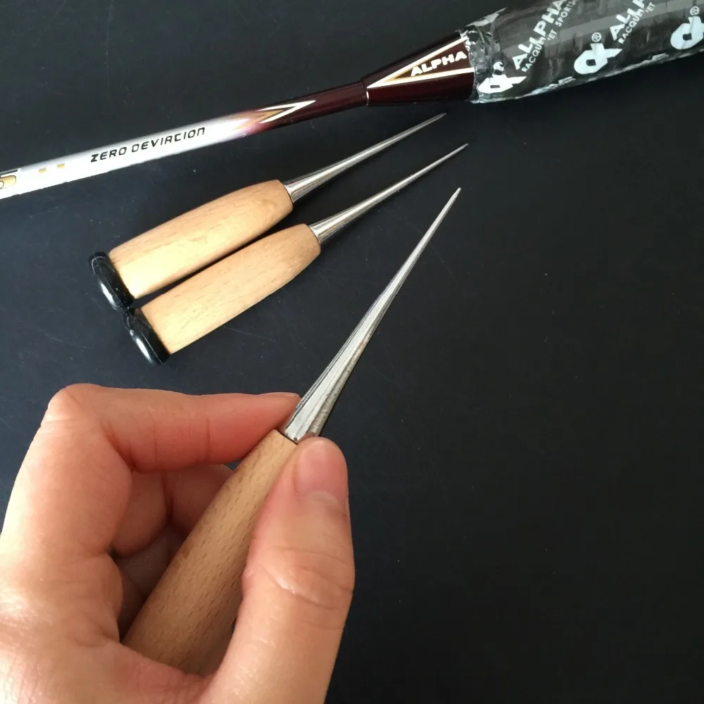 3pcs Stringing Straight Awl for Badminton Tennis Racket Stringing