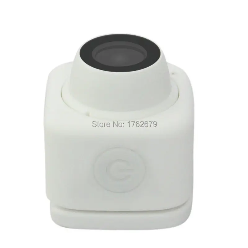 

White color Camcorder WIFI Selfie Camera TF Card record with 120 degree wide angle Lens by Operating APP on Mobile Phone
