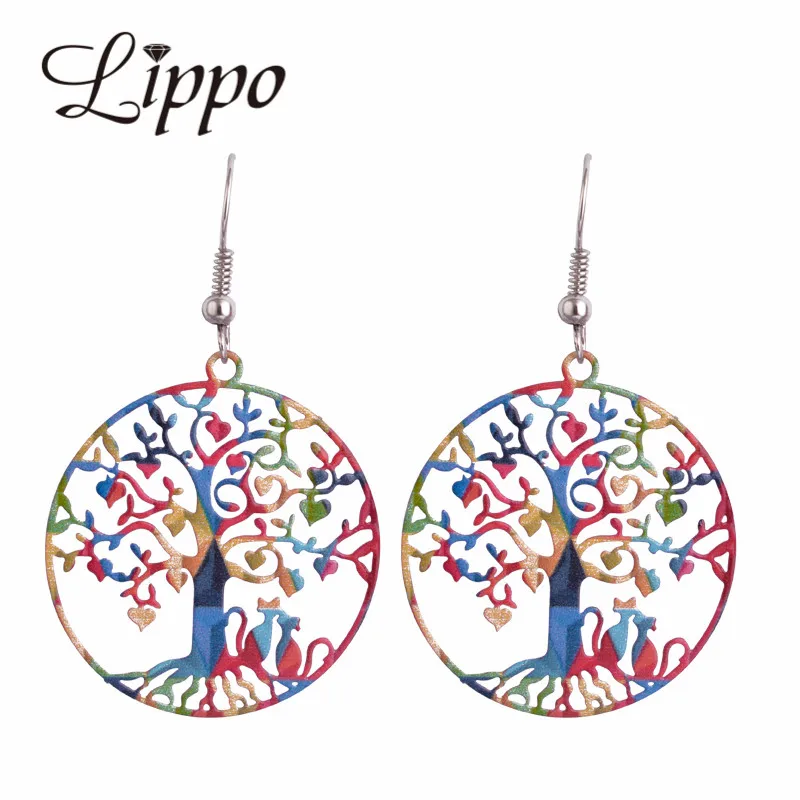 Cadeau Boucles d/'oreilles plume argent handmade Ear Stud Mode Charme Bijoux Pendentifs