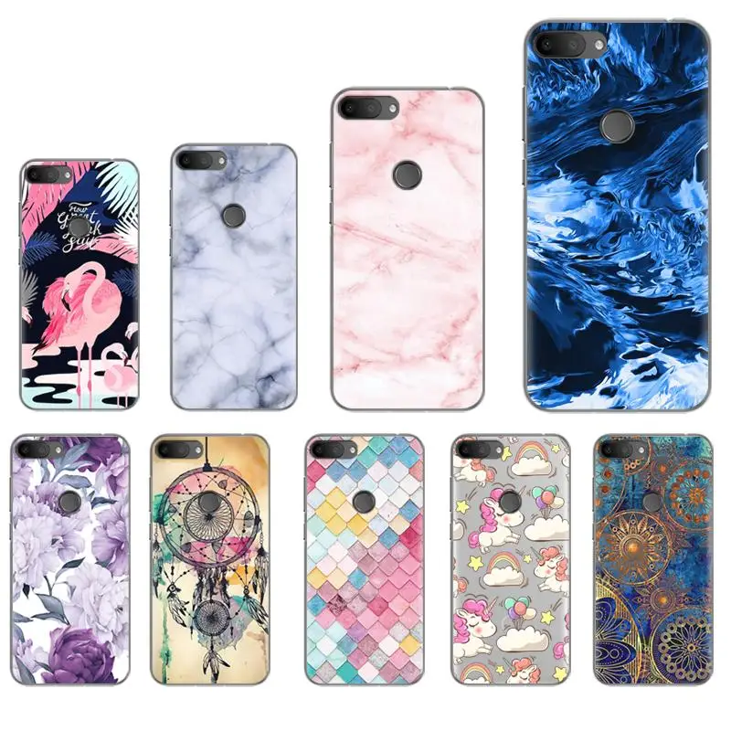 

Back Phone Cover For Alcatel 1S 2019 5.5-inch Stylish Design Soft Phone Case Colorful Painted TPU Silicone Cover