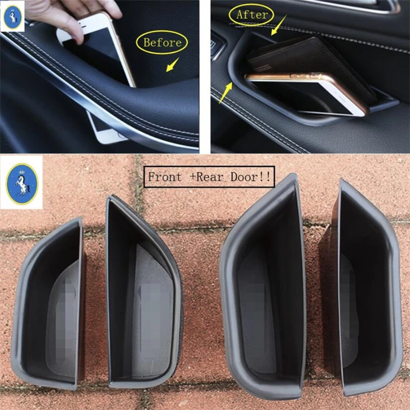 

Yimaautotrims Inner Car Door Armrest Container Storage Box Cover Trim For Mercedes-Benz CLA X117 GLA 220 260 X156 2015 - 2018
