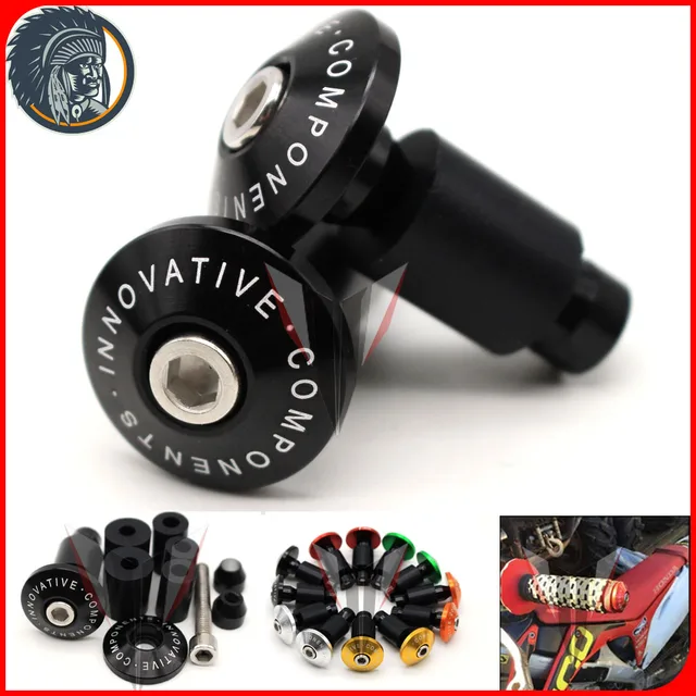 New Universal Motorcycle Handle Bar End 7/8" 22mm Handlebar Ends Cover