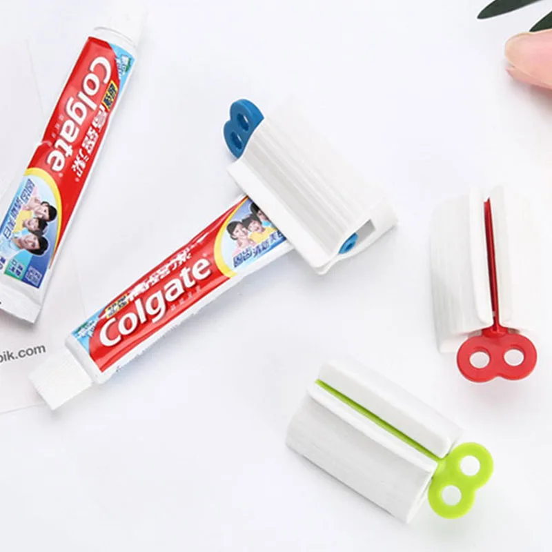 

2PC Multi-function Toothpaste Squeezer Portable Plastic Facial Cleanser Squeezer Bathroom Accessory Set Toothpaste Dispenser