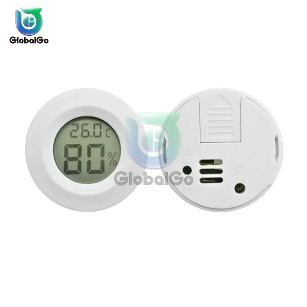 Мини Крытый Открытый Удобный термометр гигрометр Измеритель температуры и влажности Датчик температуры измерительный инструмент - Цвет: Белый