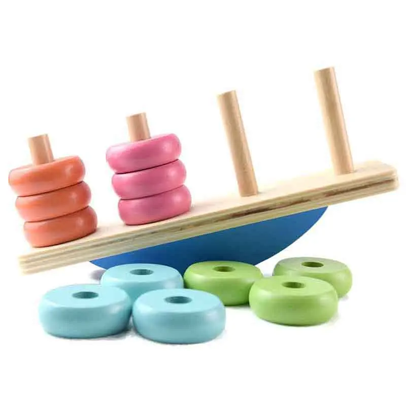 

Wooden Blocks Stacking Height Stacking Balance Game Educational Building Blocks Montessori Educational Toys for Children