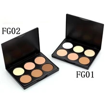 Консилер ремонт порошок 6 цветов пудра для лица Тонер палитра контур хайлайтер Бронзовый макияж порошок красота