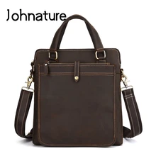 Новинка года. Мужские сумки для отдыха в стиле ретро. Мужские сумки через плечо. Мужские деловые сумки из мягкой кожи. Повседневные сумки-тоут