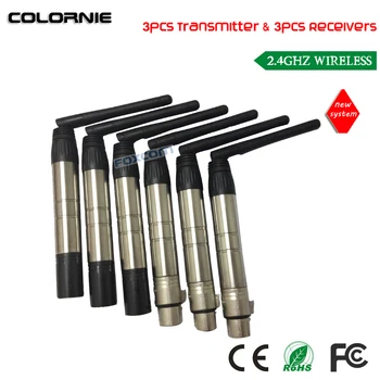 

DHL Free Shipping Wireless DMX Broadcast Transmitter & Receiver Wireless DMX512 Controller LED Moving Head Light Wireles Kit