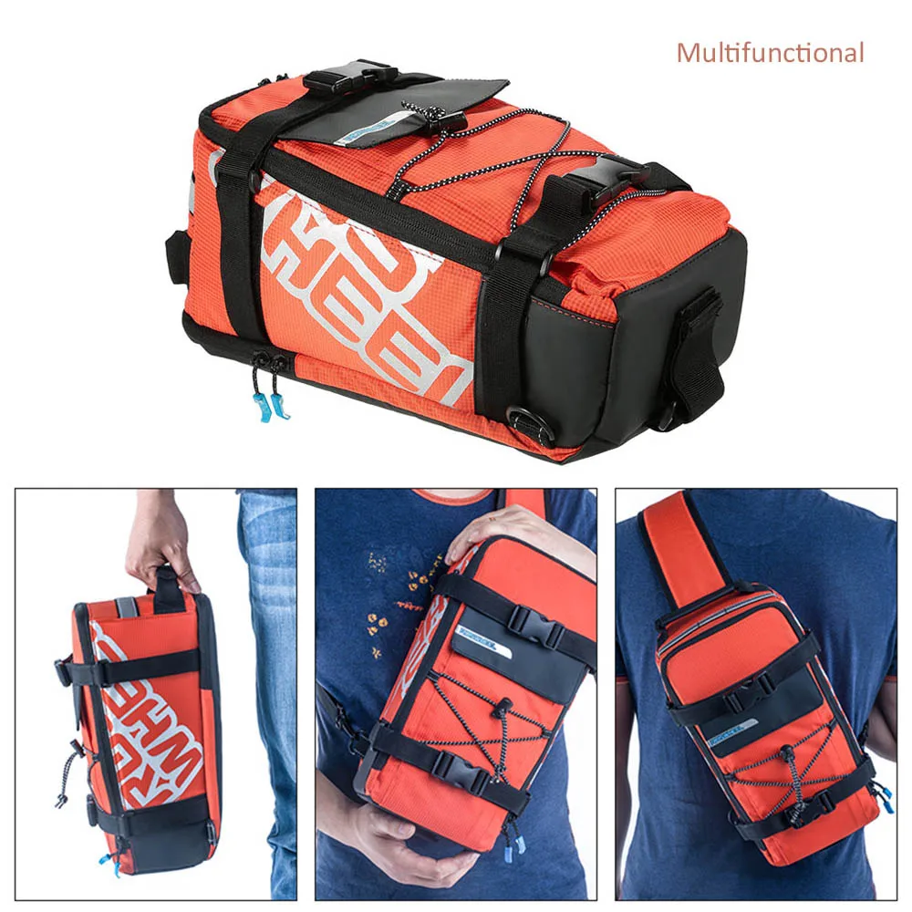 Bicycle Bag Cycling Pannier Rear Seat Bag 5L Rack Trunk Multifunctional