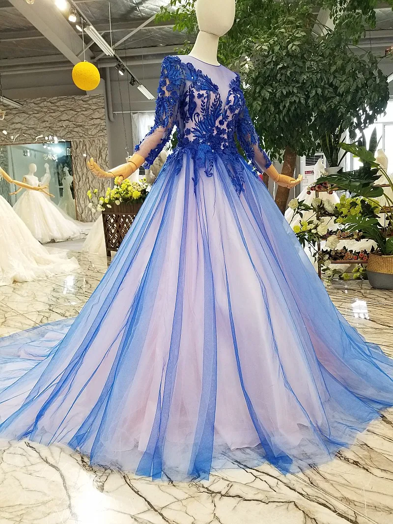 

Real Sample Beaded Long Sleeve Evening Dresses With Sweep Train Cap Sleeveless Purple Prom Dresses 2016 Party Gowns In Stock