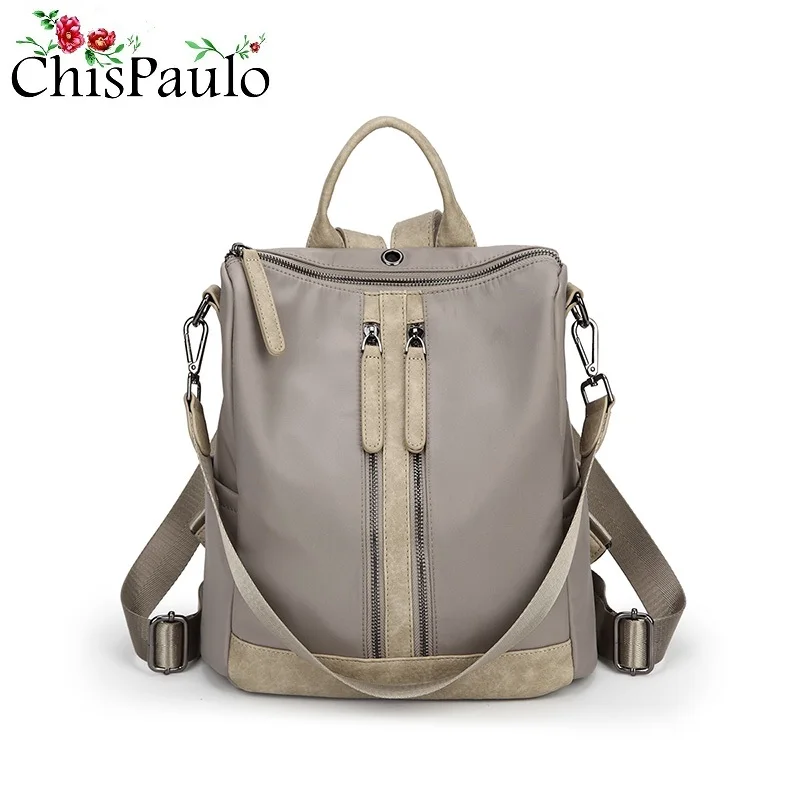 

CHISPAULO NEW Designer Cowhide Genuine Leather Backpack Women bags Casual Fashion Women's Laptop Travel Shoulder School Bag N085