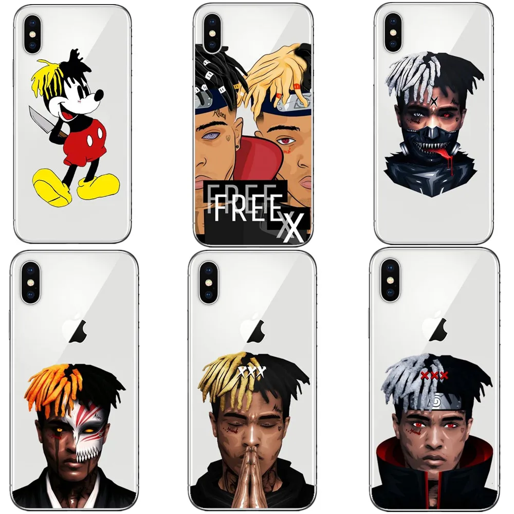 

Phone Case Supre x XXXTentacion ClearSoft Silicone TPU Phone Cases Cover for iPhone X 5 5s SE 6 6s Plus 7 XR XS MAX 8 8 Plus