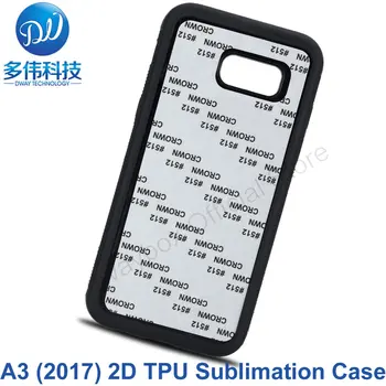 

2D TPU Rubber DIY Sublimation Printed Blank Phone Case For Samsung Galaxy A3 (2017) A320F Cover Capa With Aluminium Plate 100PCS