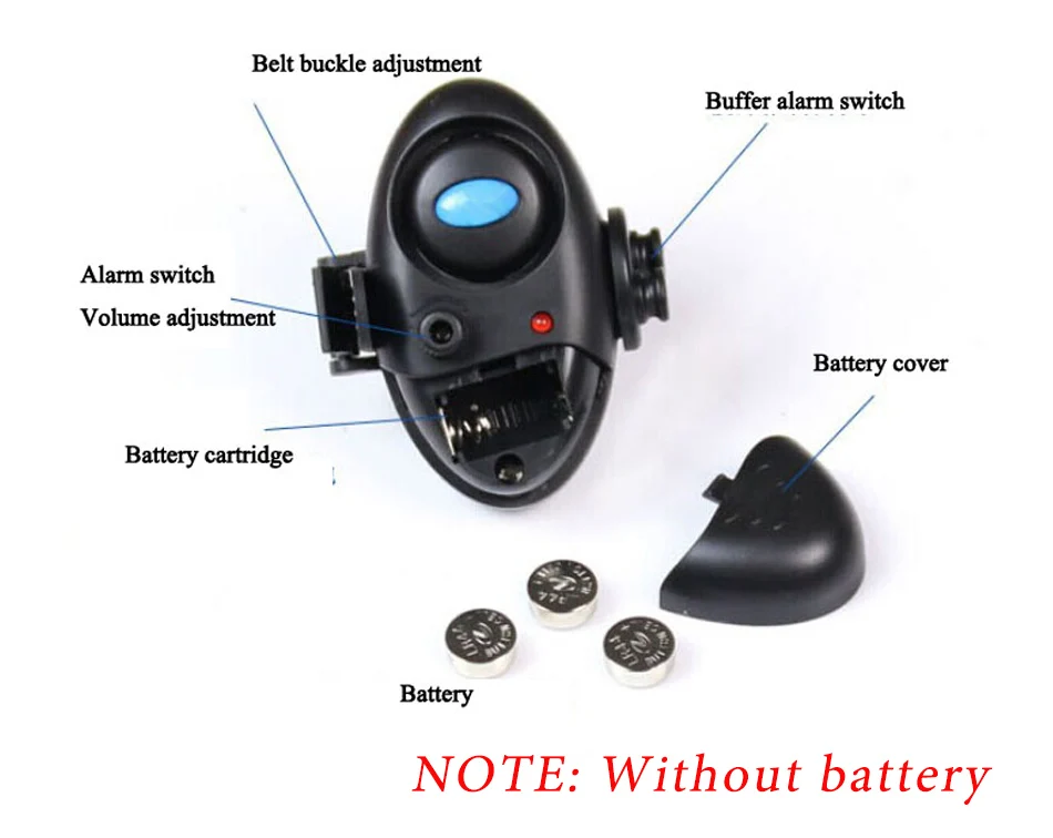 Электронный рыболокатор, звуковой сигнал, светодиодный светильник, сигнальный звонок, зажим на удочку, рыболокатор,, 24 рыболовных светодиодный светильник
