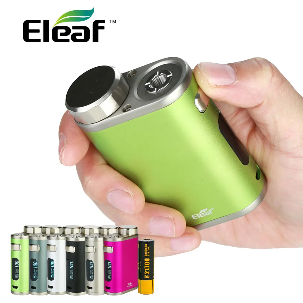 Оригинал 100 Вт Eleaf IStick Pico 21700 коробка мод 4000 мАч с 2A Quick Balance зарядка и 21700 батарея 100 Вт огромная мощность E-cig мод