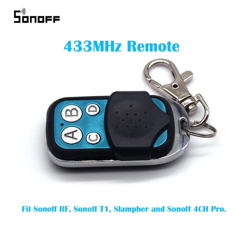 Sonoff 433MHz RF Wireless Remote Controller Wireless Touch Remote Controller RF Switch 4CH Pro Electric Remote Control Car Key