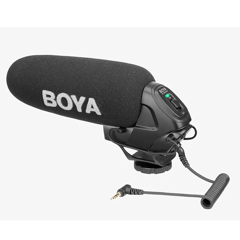 Boya BY-BM3030 Shoutgun микрофон на камеру 3,5 мм Гиперкардиоидный видео микрофон интервью для Canon Nikon DSLR камеры s