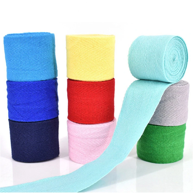 

New 30MM(3cm) Width 100% Cotton Belt Strong Herringbone Tape Package Cotton Ribbon For Handmade Diy Cloth Accessories 34 Colours